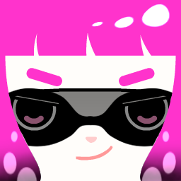 粉色头发浅色皮肤的喷射战士Splatoon Inkling女孩头像
