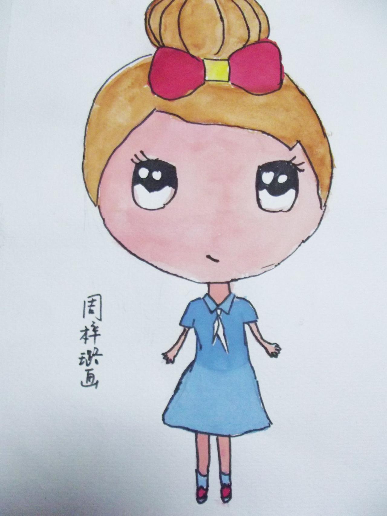 Q版女孩 周梓璐画