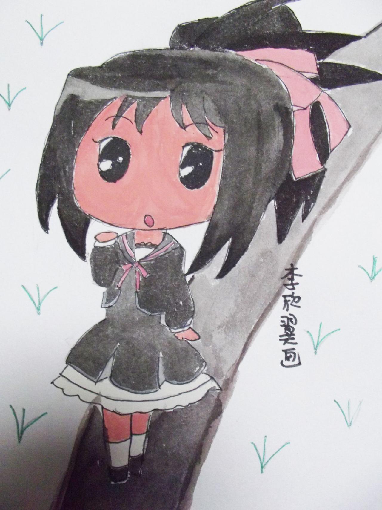 Q版女孩 李欣翼画