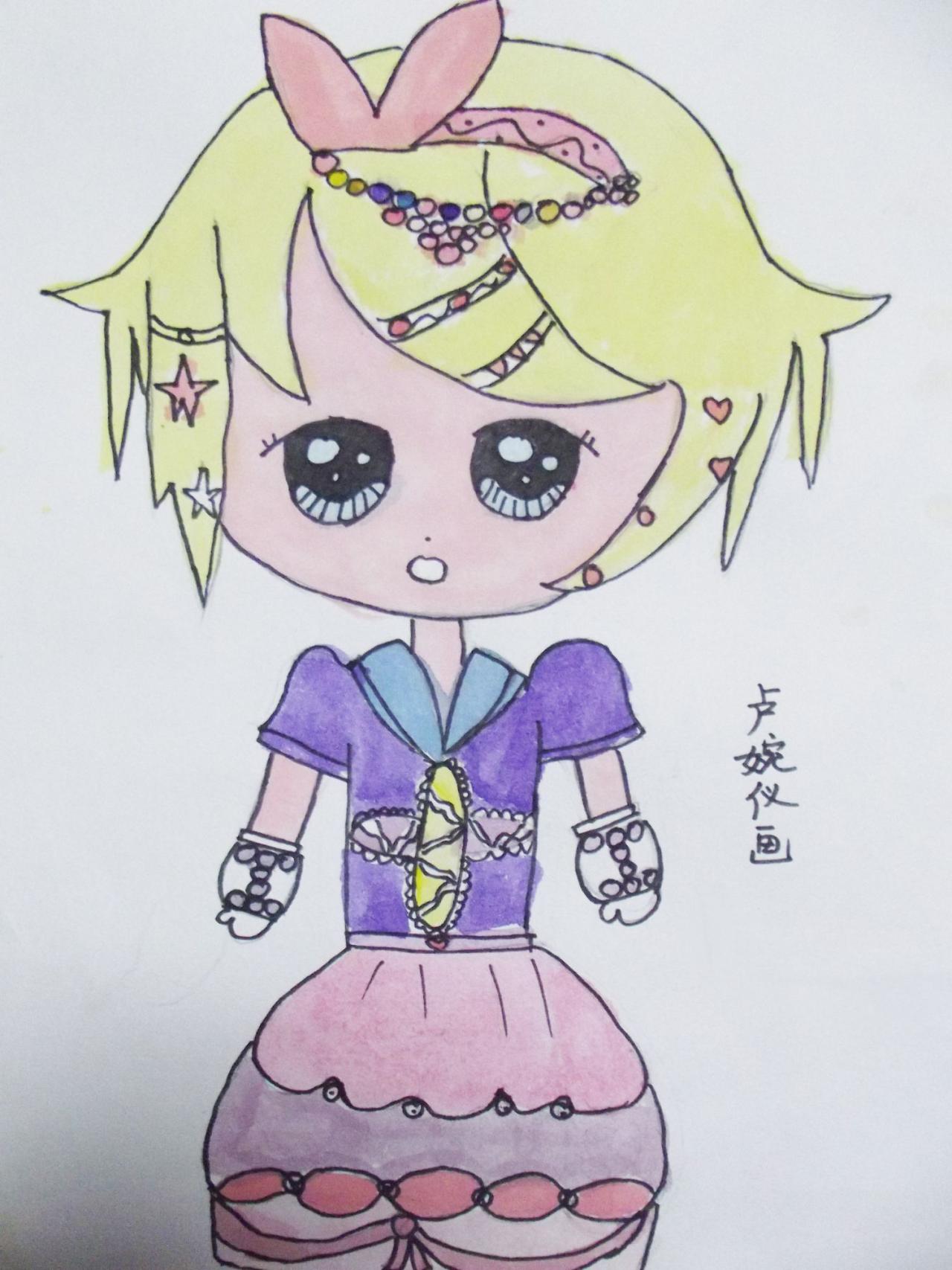 Q版女孩 卢婉仪画