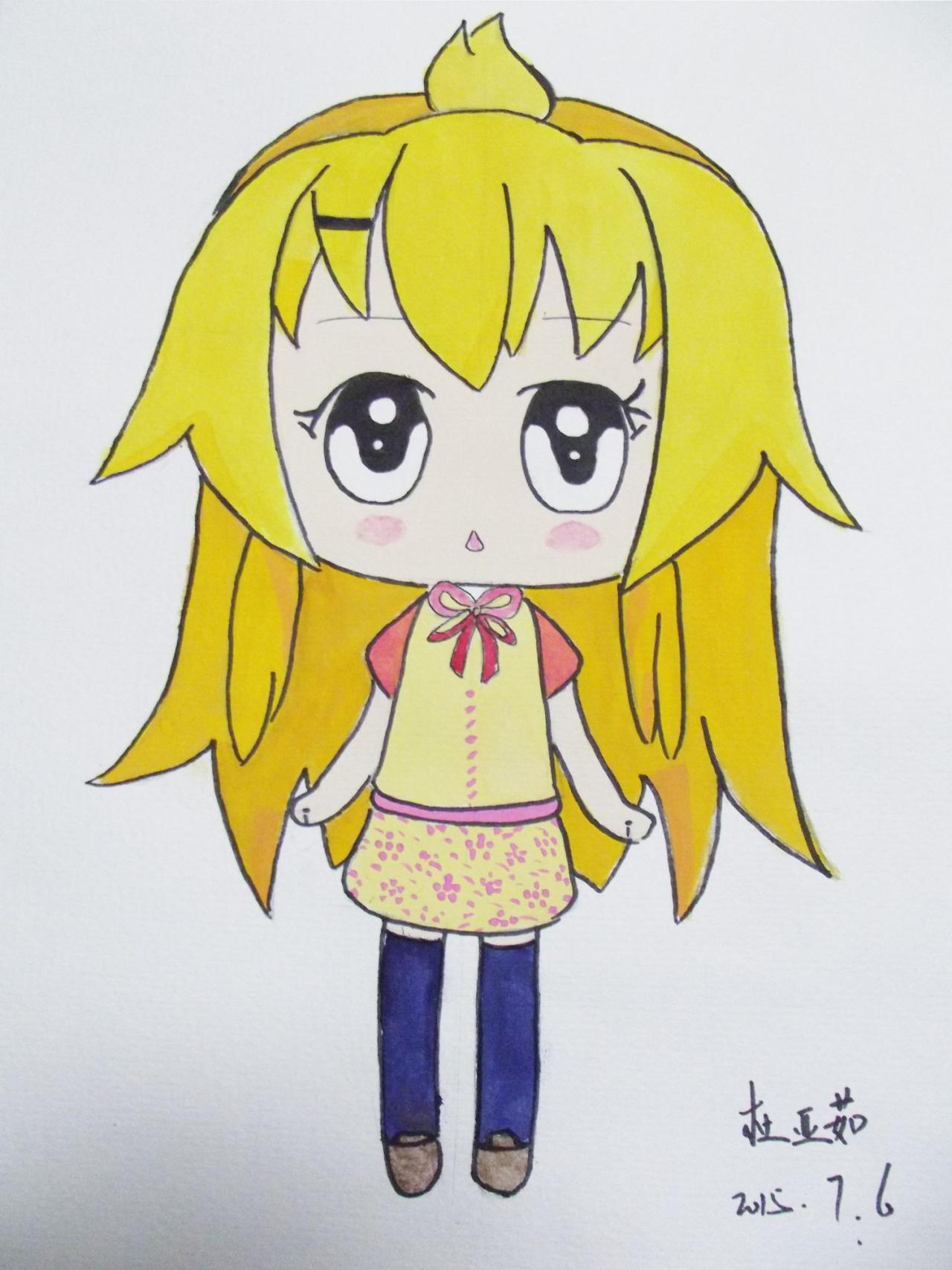 Q版女孩 杜亚茹画