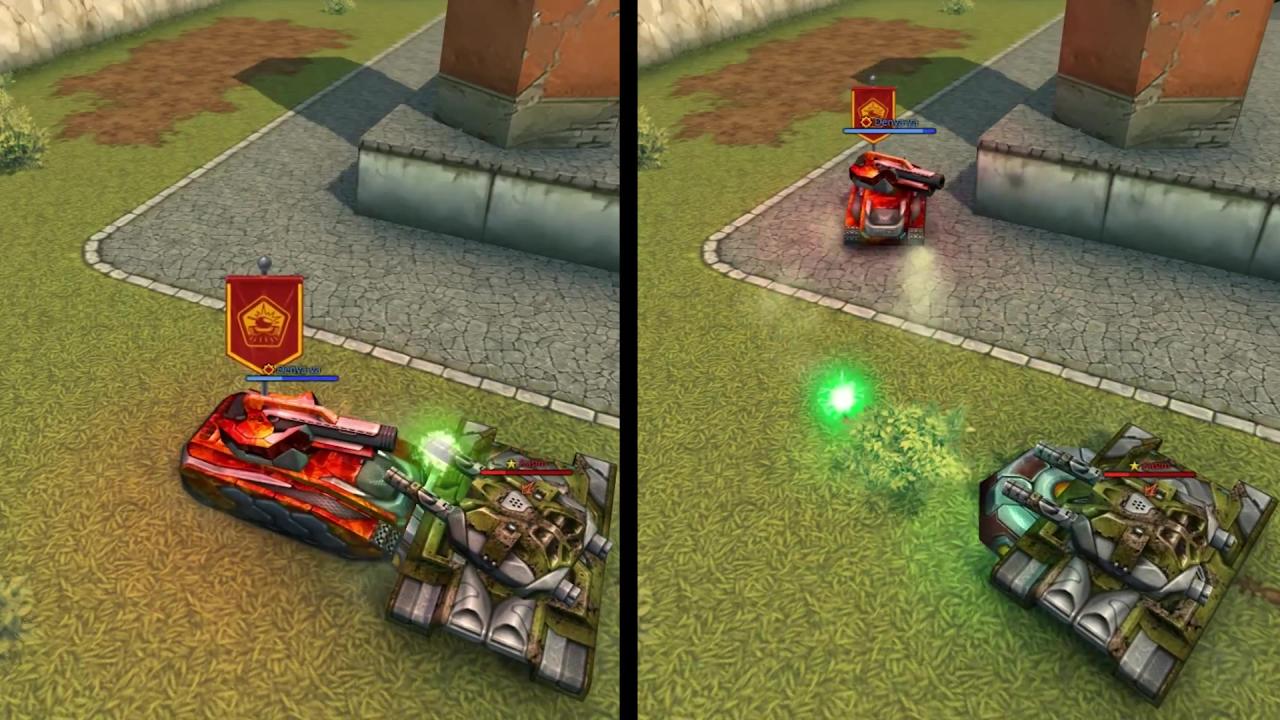 Denis Kryukov讲解底盘重量关乎能否推动对方坦克，表明强化重量参数在夺旗时的重要性