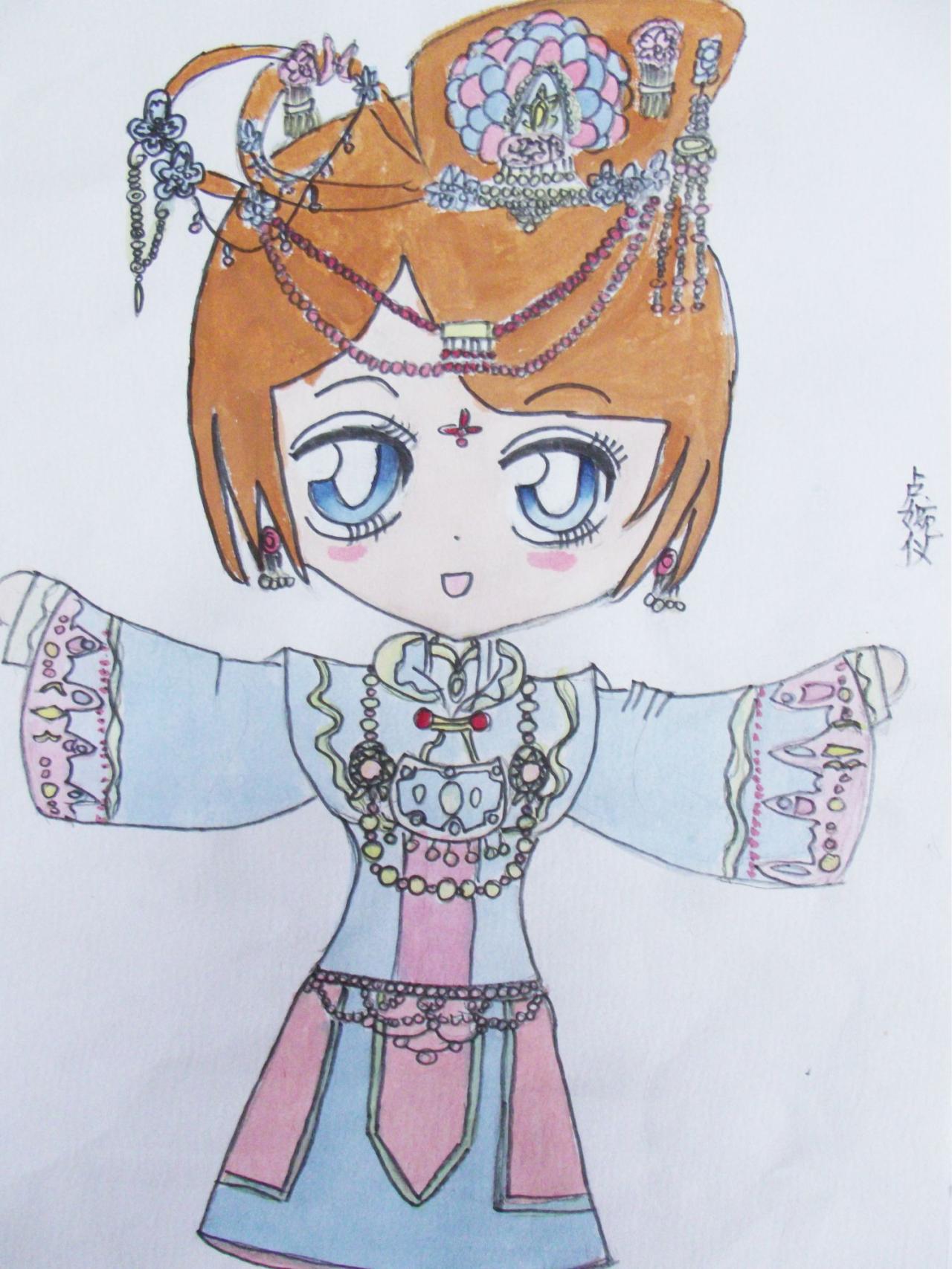 Q版皇后 卢婉仪画