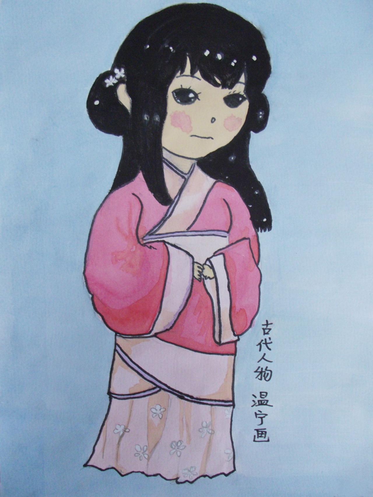 古代女孩 温宁画