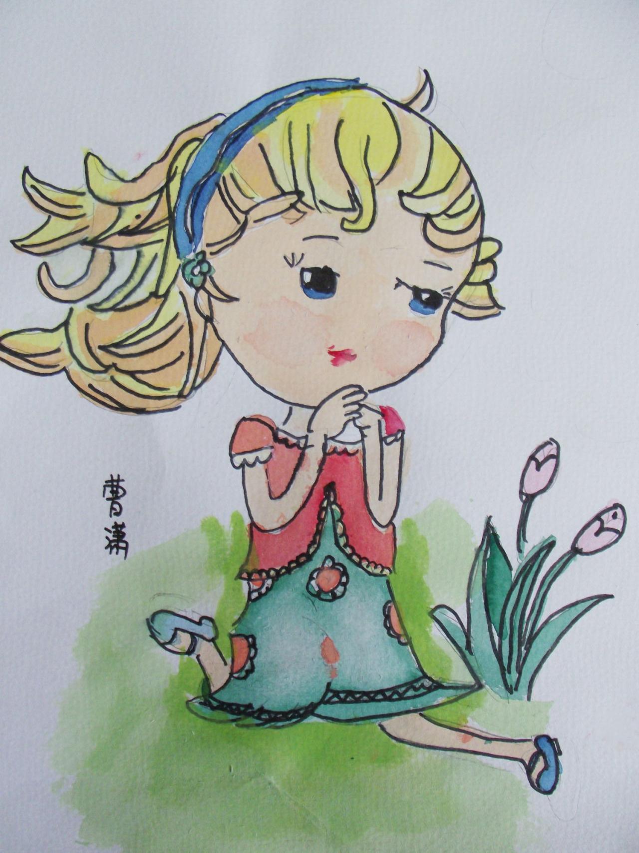 Q版女孩 曹潇画