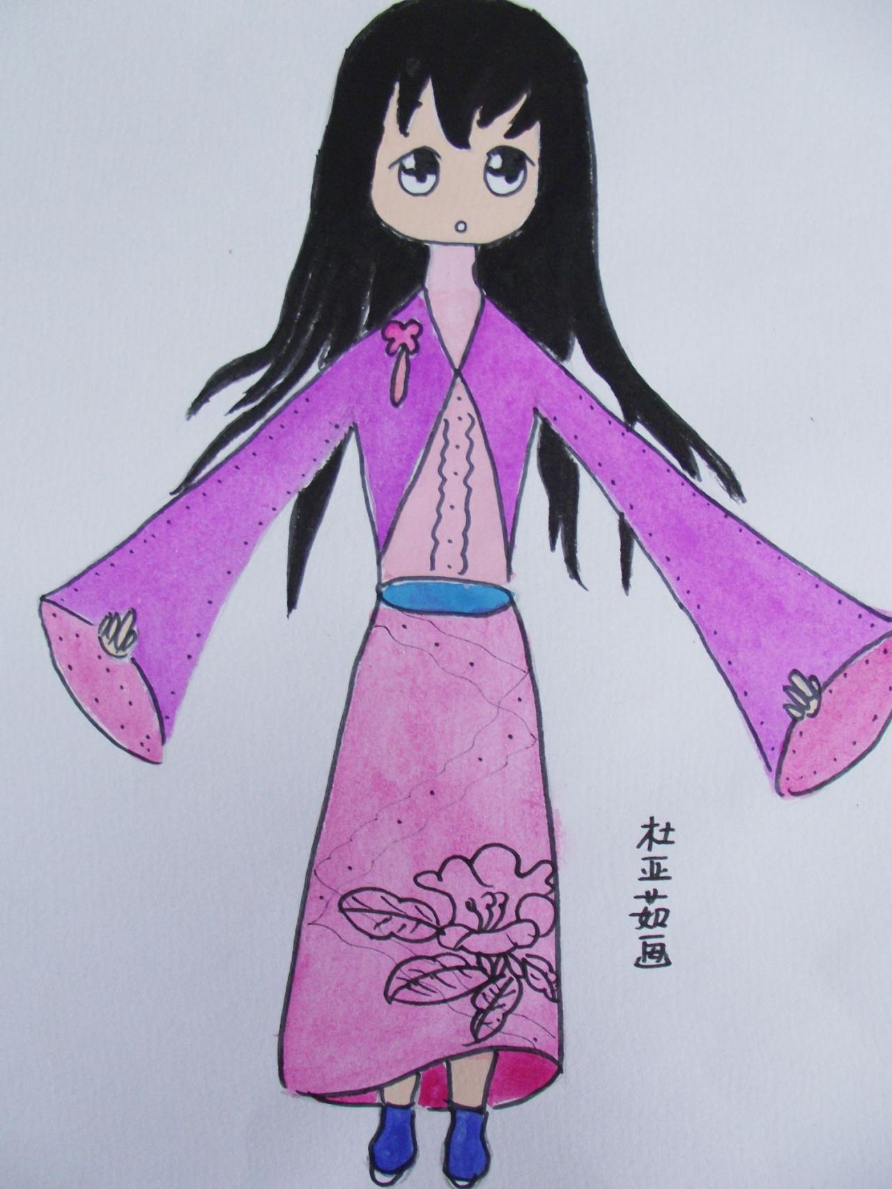 Q版古代女孩 杜亚茹画