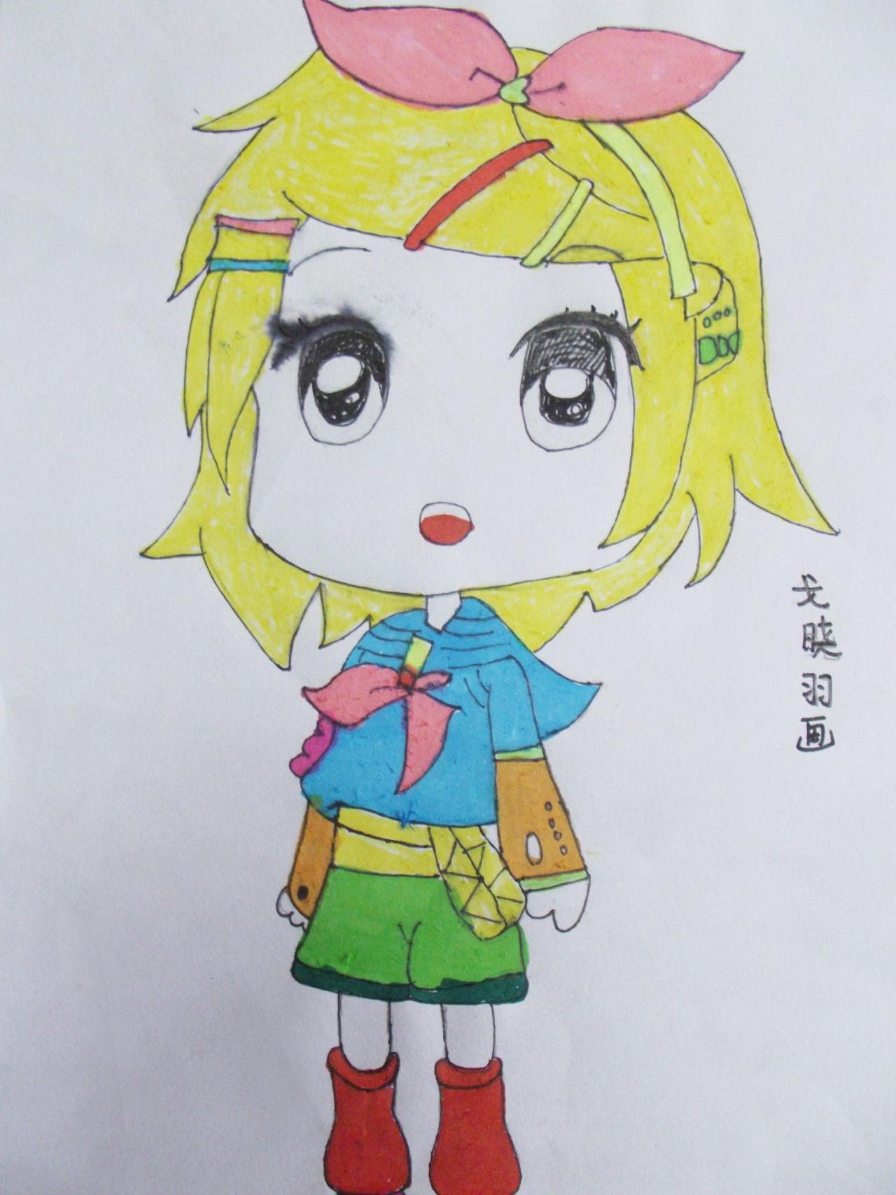 镜音铃 戈晓羽画