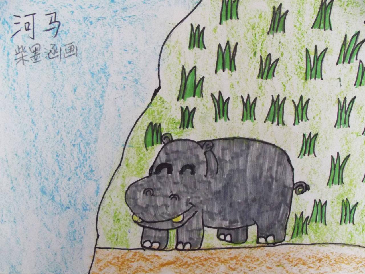 河马 柴墨涵画