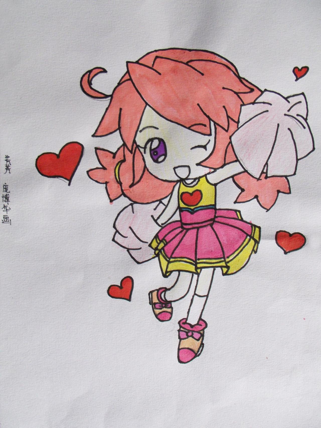 芳芳 Q版动漫女孩 庞博华画