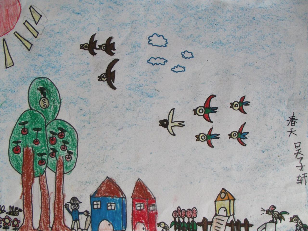 春天的树 吴子轩画