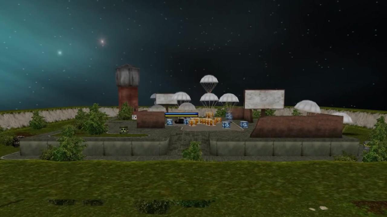 老版3D坦克的金水晶和空降水晶包