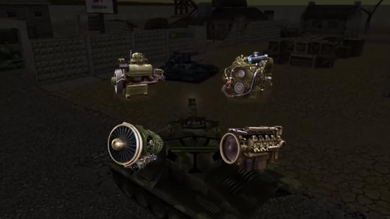 3D坦克初期的发动机装备