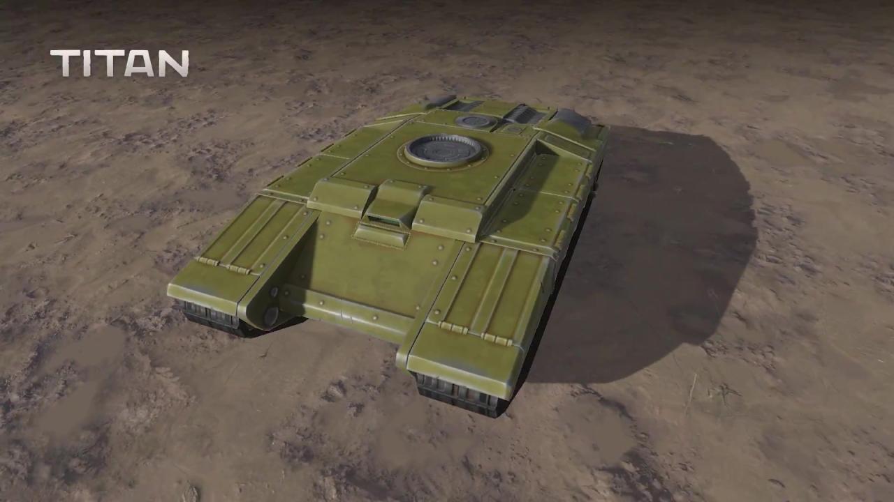 Unity新版3D坦克泰坦重甲底盘