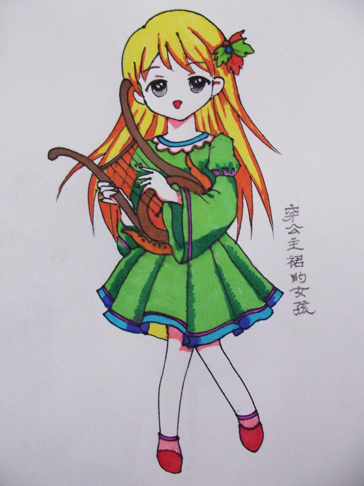 穿公主裙的女孩