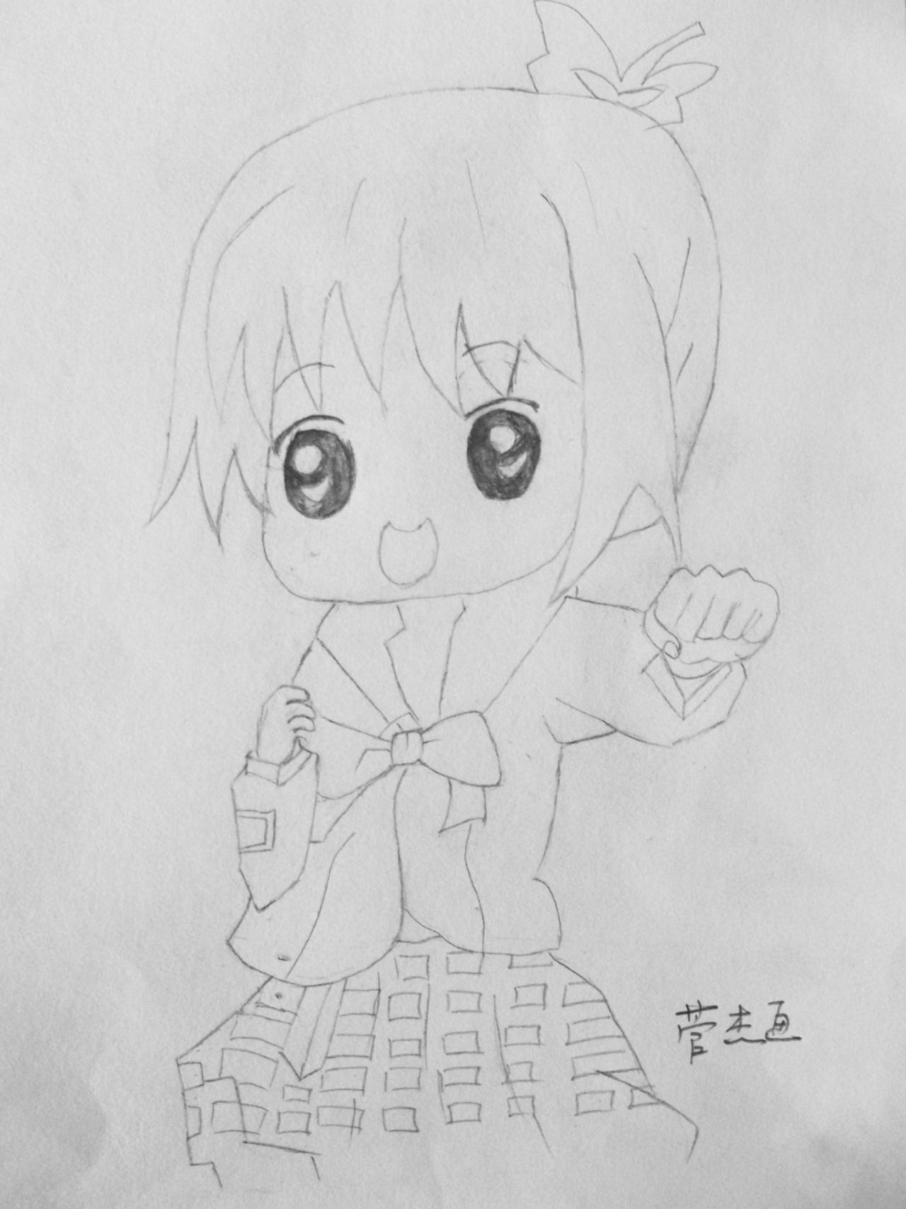 守护甜心折翼 线稿  菅杰画