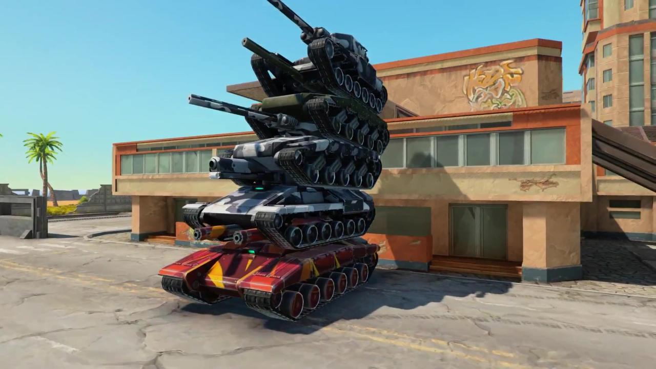 Unity新版3D坦克叠罗汉特技