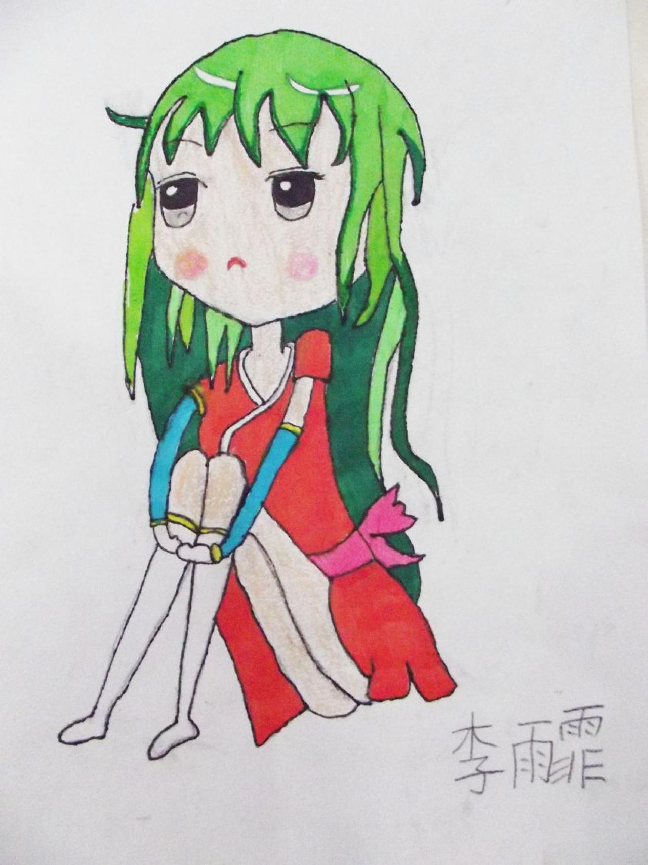 《三国杀》Q版角色小乔 李雨霏画