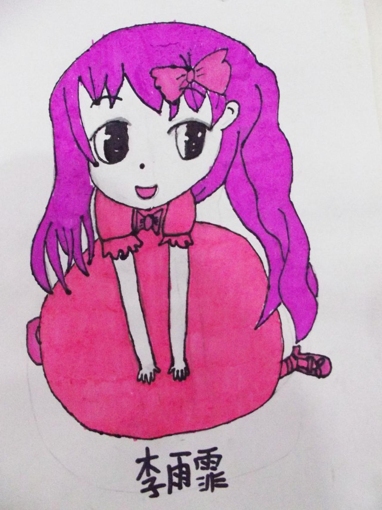 小女孩 李雨霏画