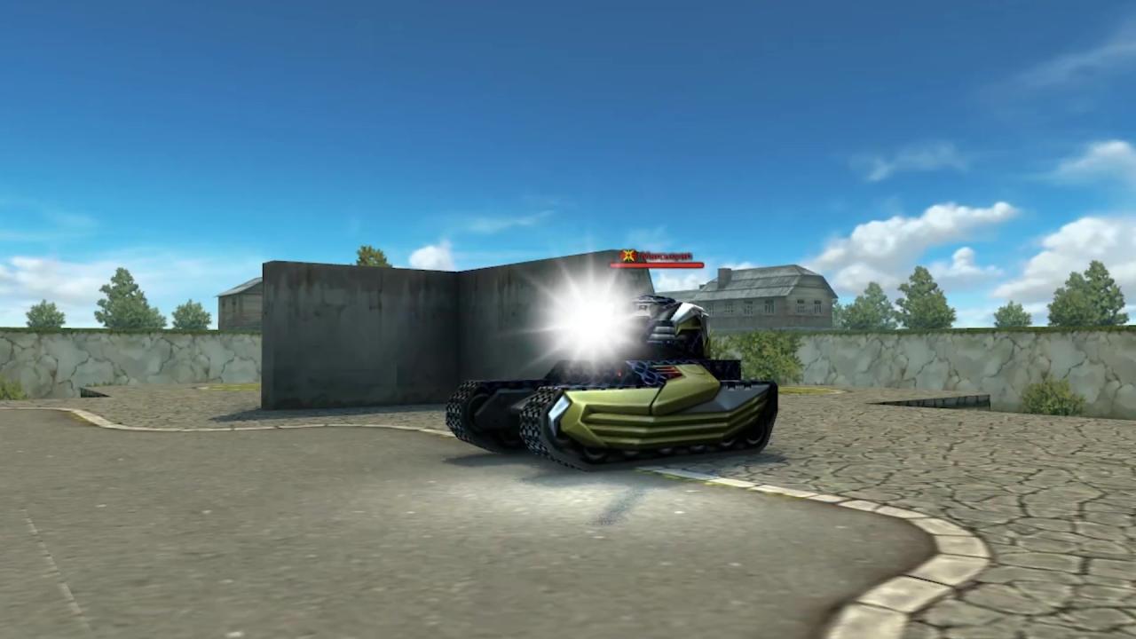 3D坦克黄蜂激光炮射击瞬间