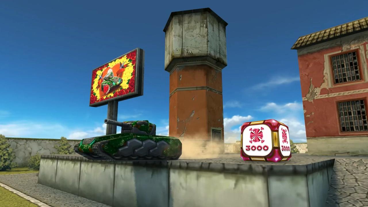 3D坦克妇女节主题金水晶