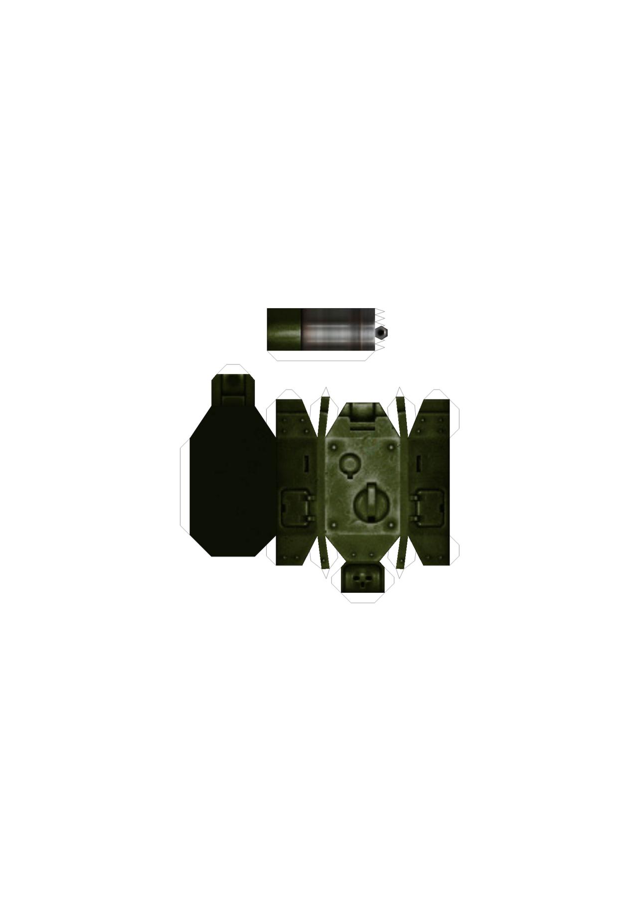 3D坦克轰天炮纸模