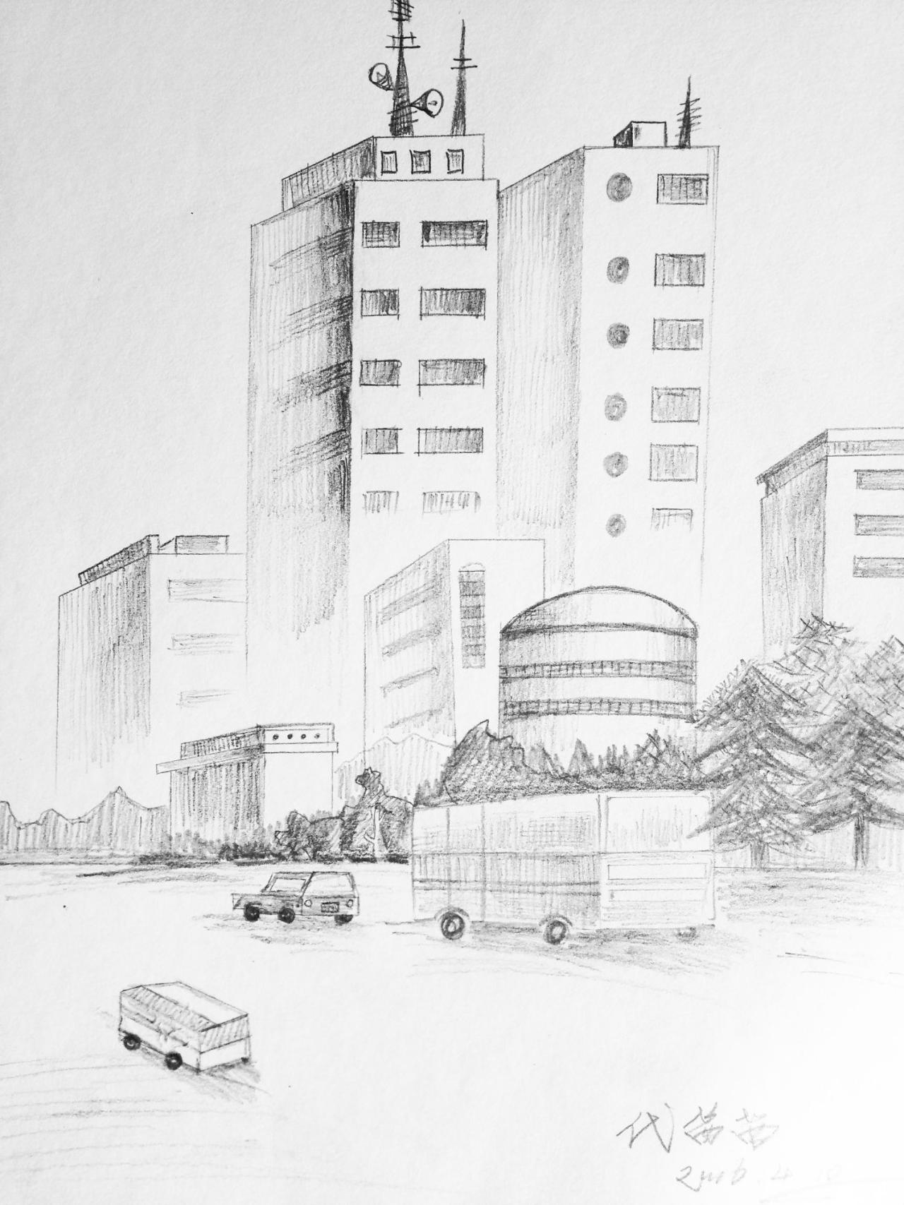 城市街道 代茜茜画