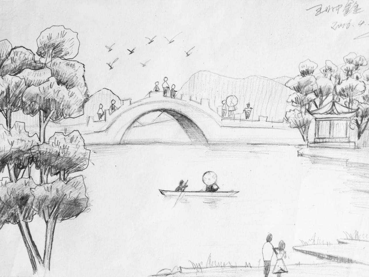 游公园 王帅鑫画