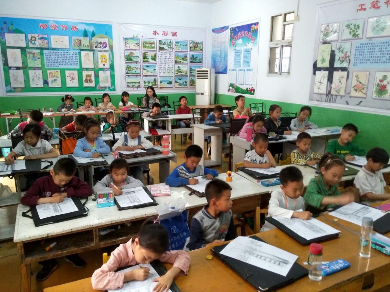 圆梦画室一部初级班学生课堂剪影