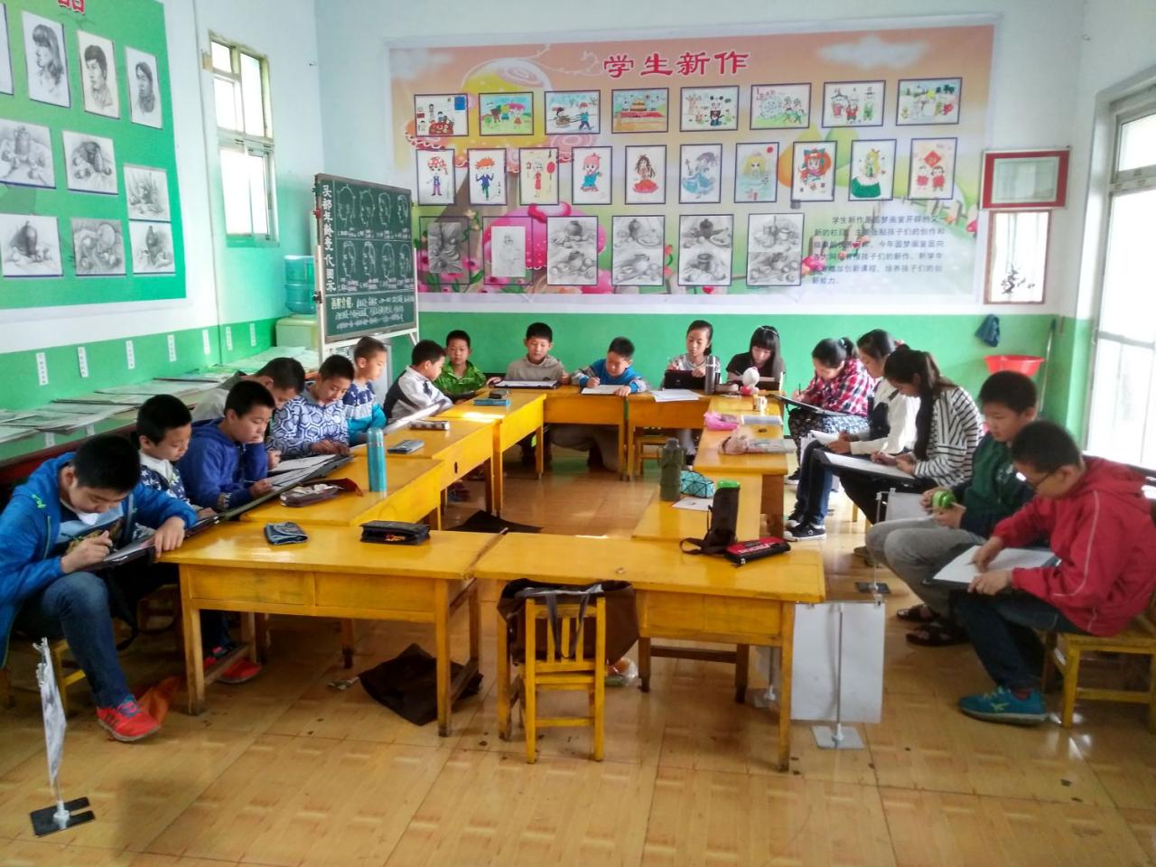 圆梦画室二部上午班学生课堂剪影