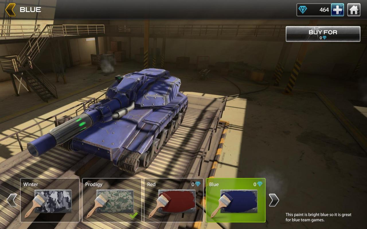 Unity新3D坦克蓝色迷彩