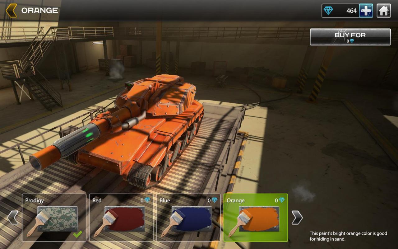 Unity新3D坦克橙色迷彩