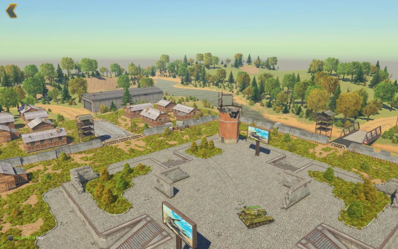 Unity新3D坦克高地角斗场地图一角