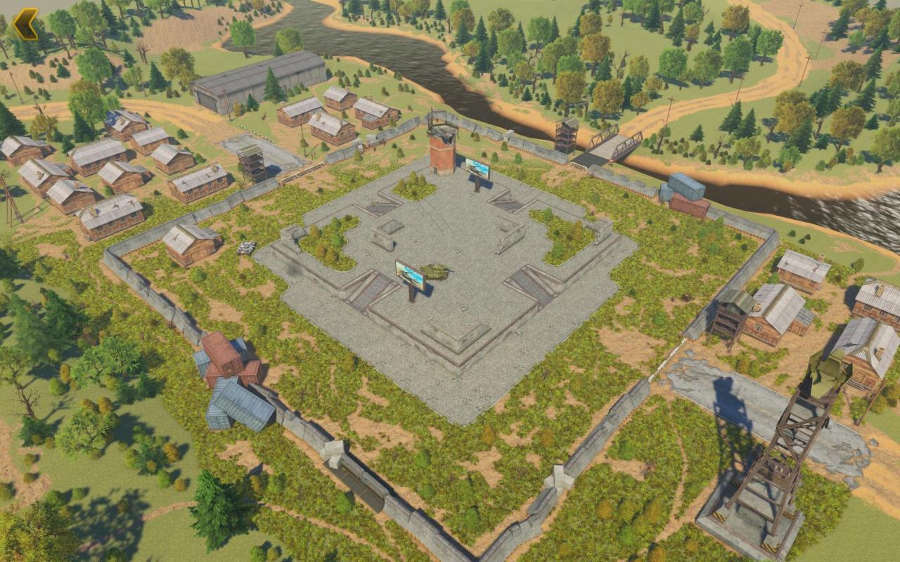 Unity新3D坦克高地角斗场地图全景