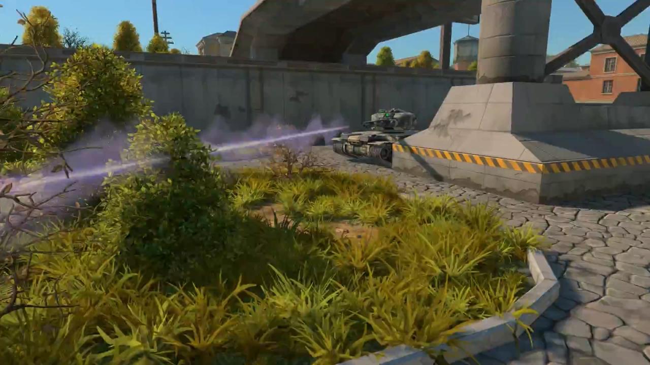 新3D坦克激光炮蜂王正在射击