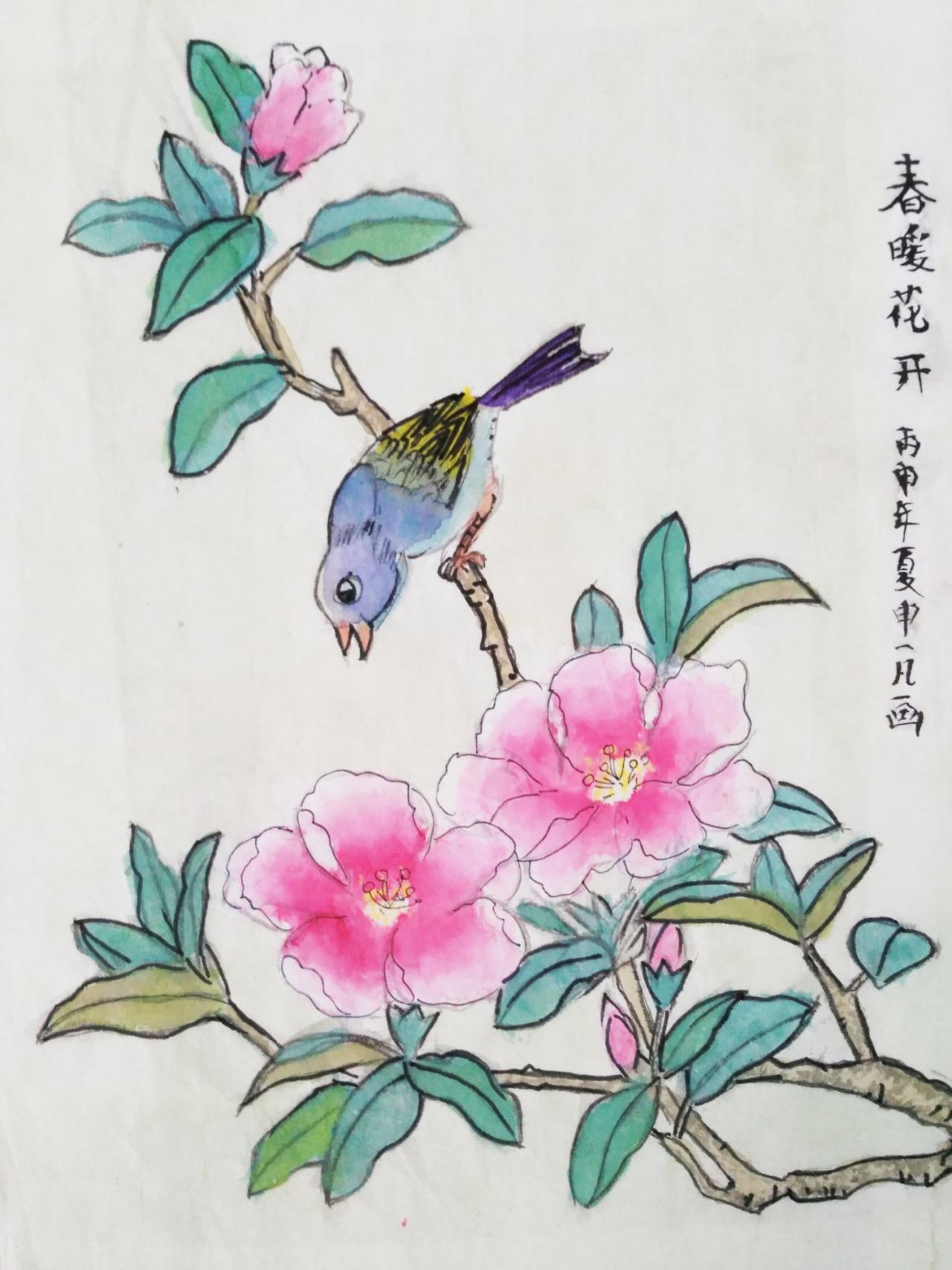 春暖花开 申一凡画