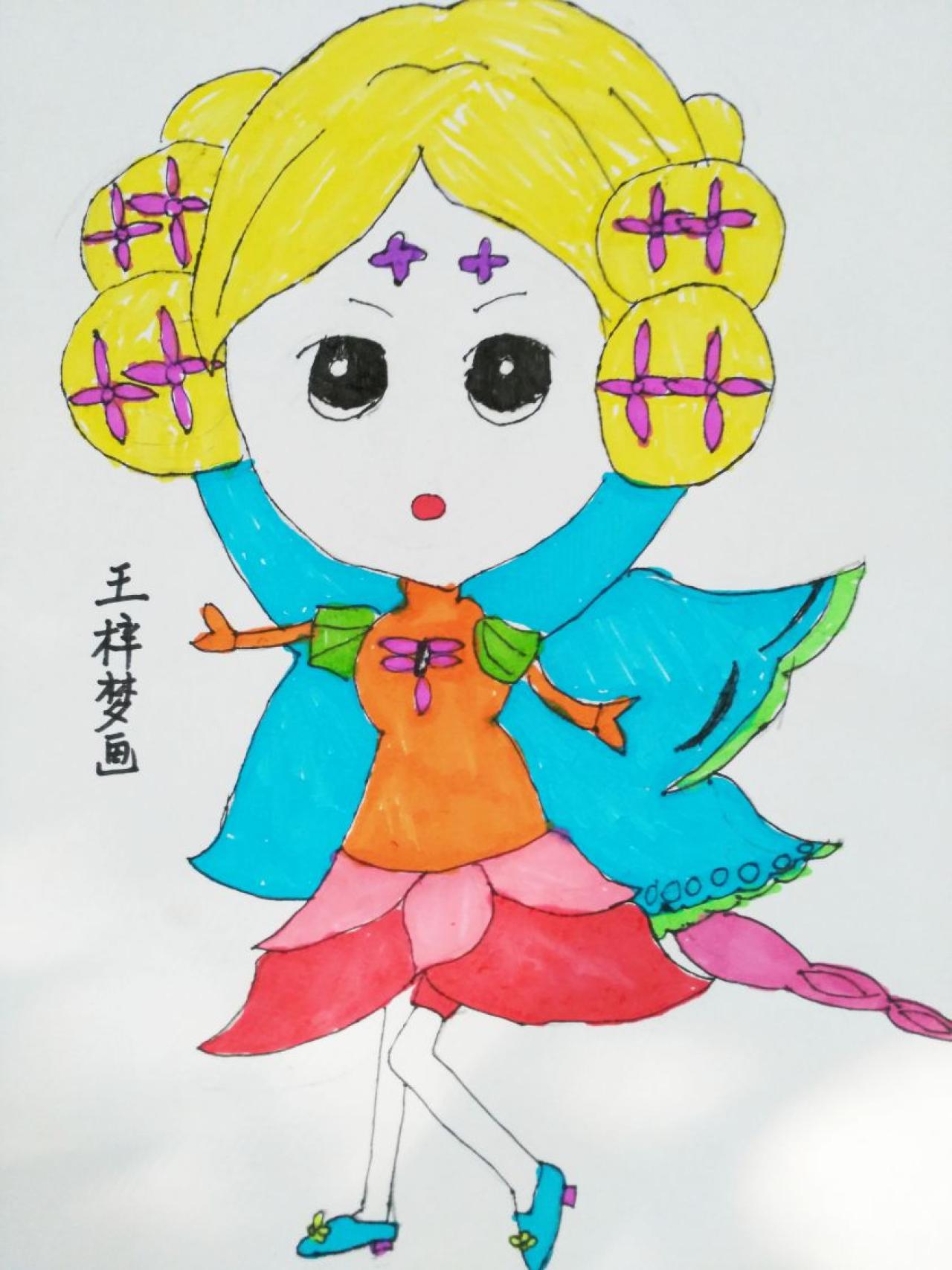 Q版女孩 王梓梦画