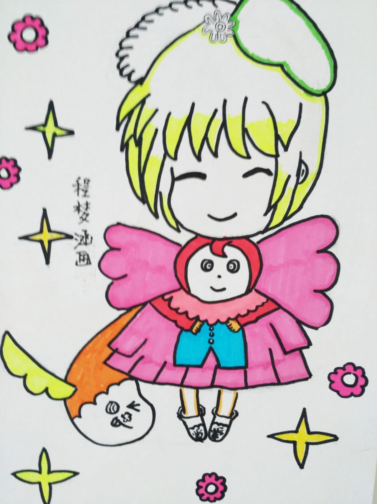 Q版女孩 程梦涵画