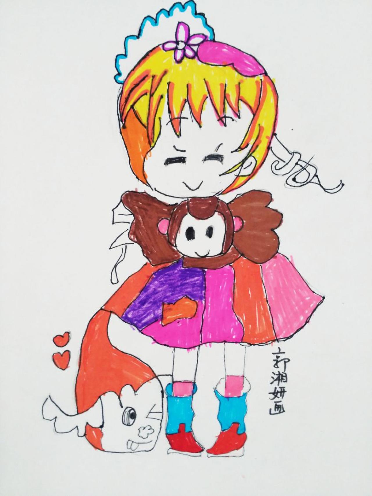 Q版女孩 郭湘妍画