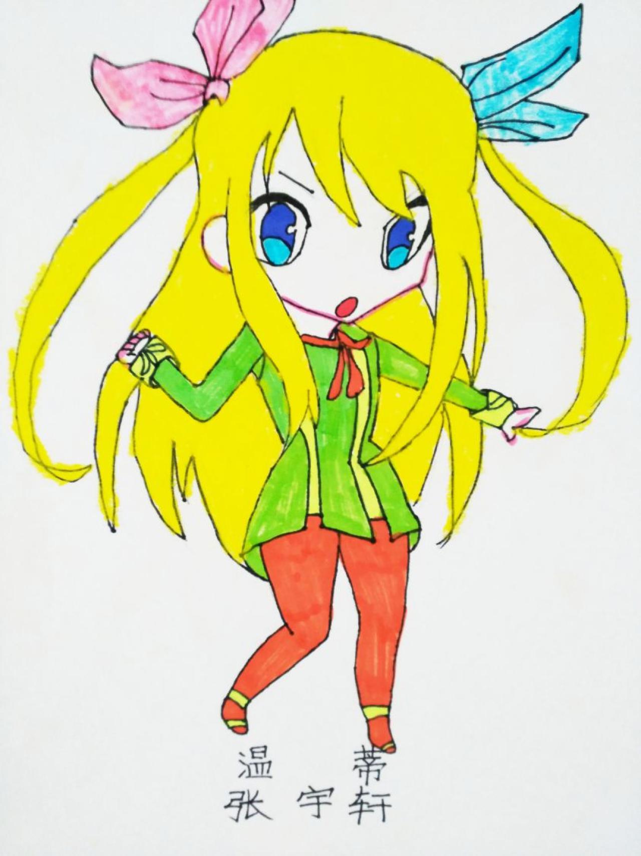 《妖精的尾巴》温蒂·玛贝尔 张宇轩画