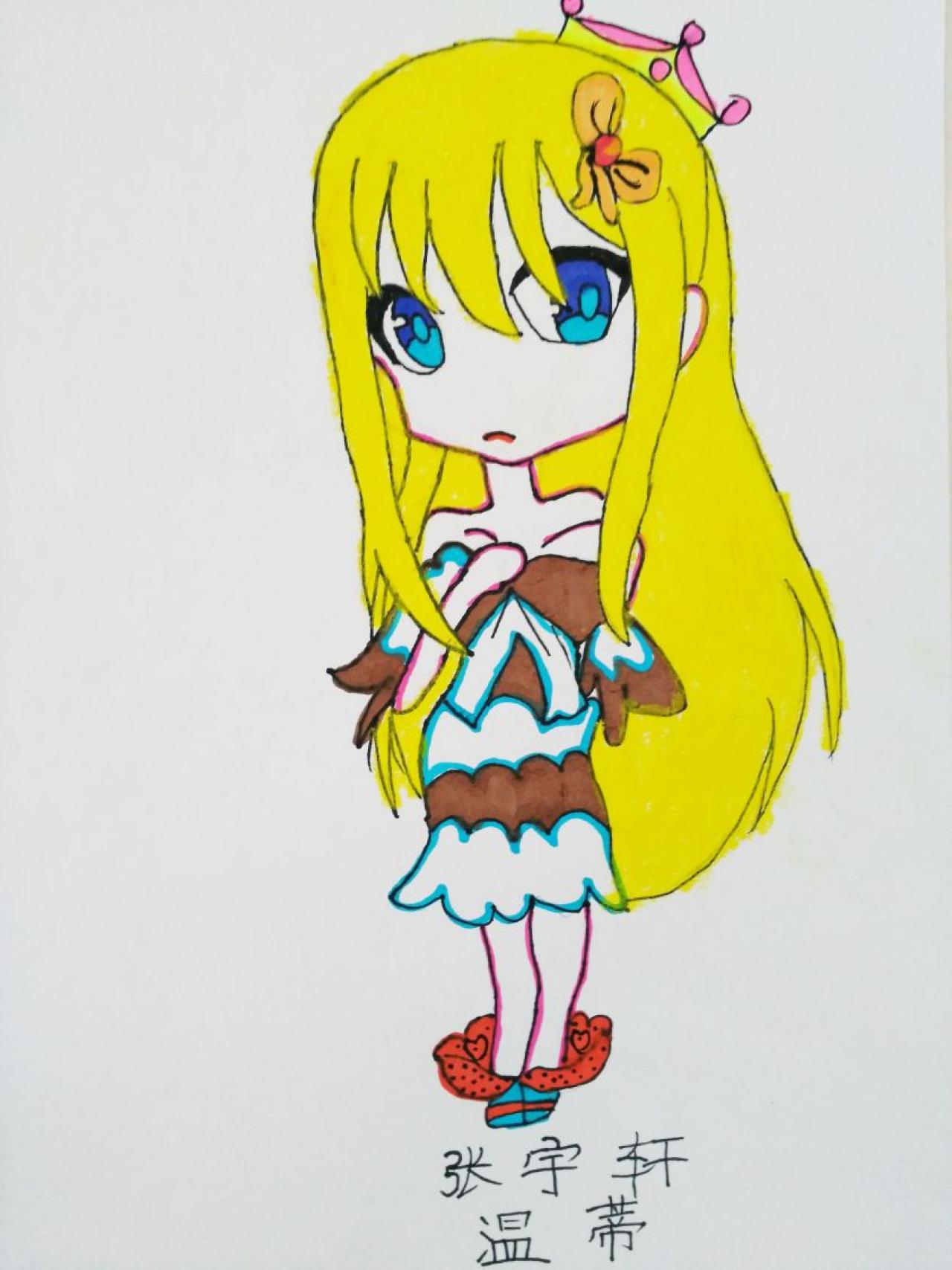 《妖精的尾巴》温蒂·玛贝尔 张宇轩画