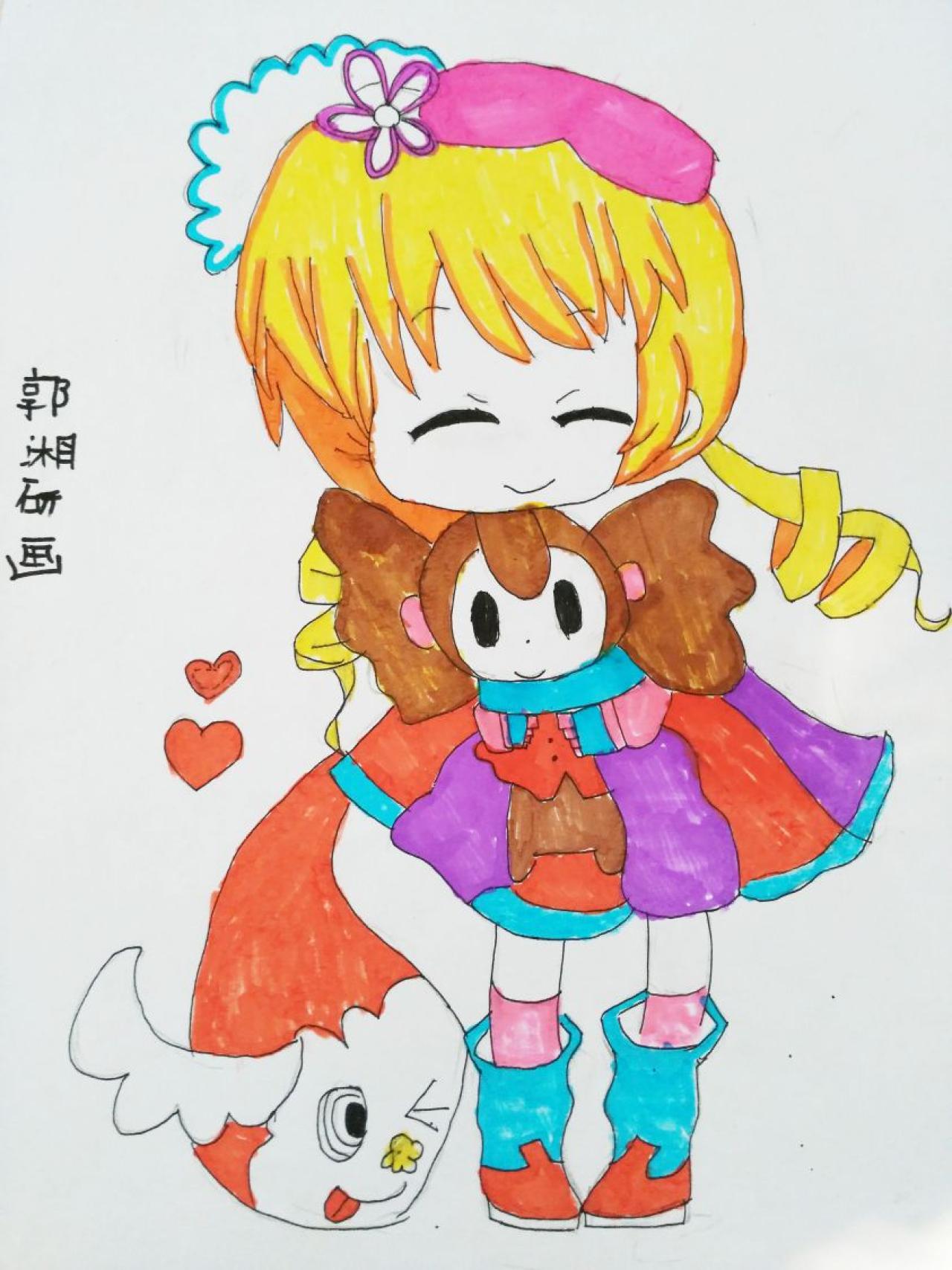 Q版女孩 郭湘妍画