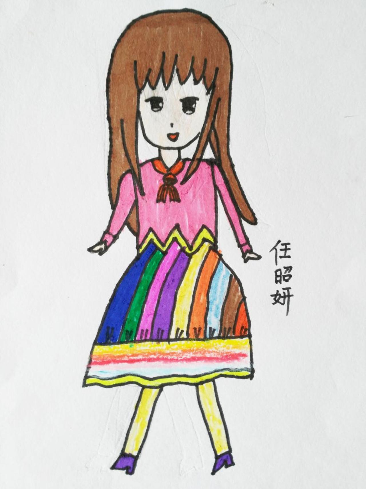 Q版女孩 任昭妍画