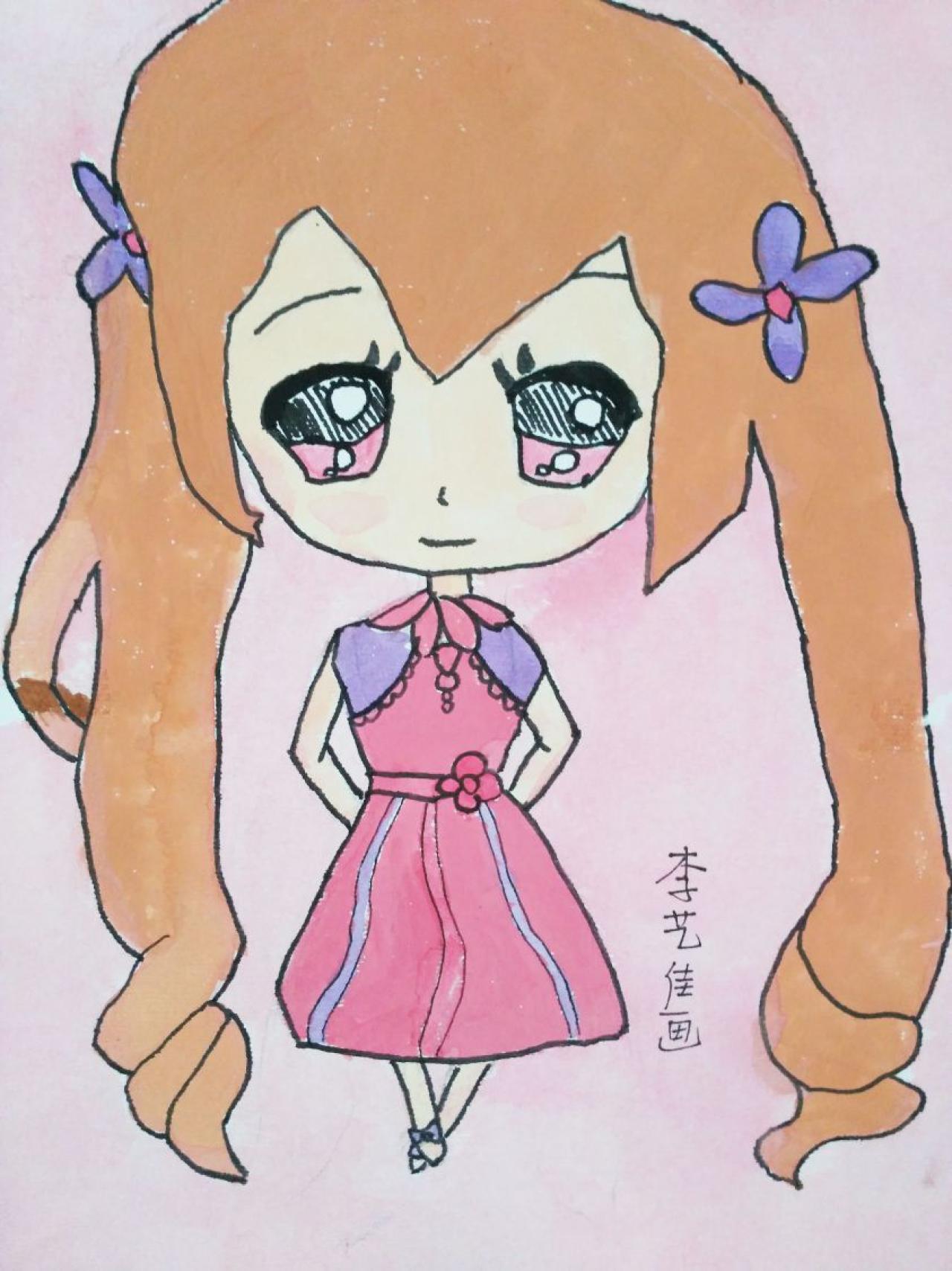 Q版女孩 李艺佳画