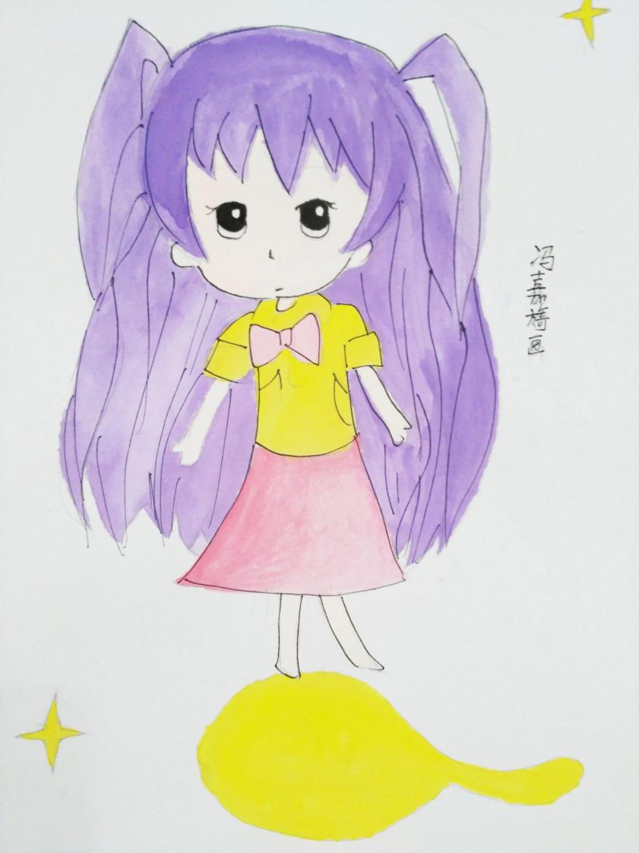 Q版女孩 冯嘉旖画