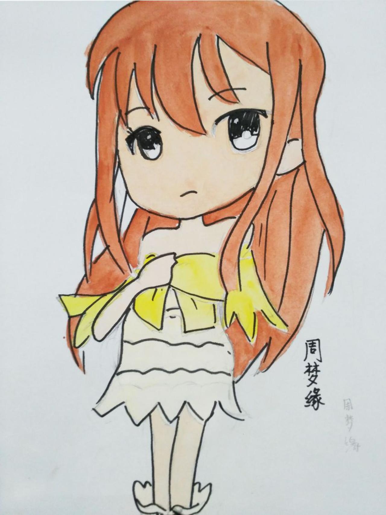 《妖精的尾巴》温蒂·玛贝尔 周梦缘画