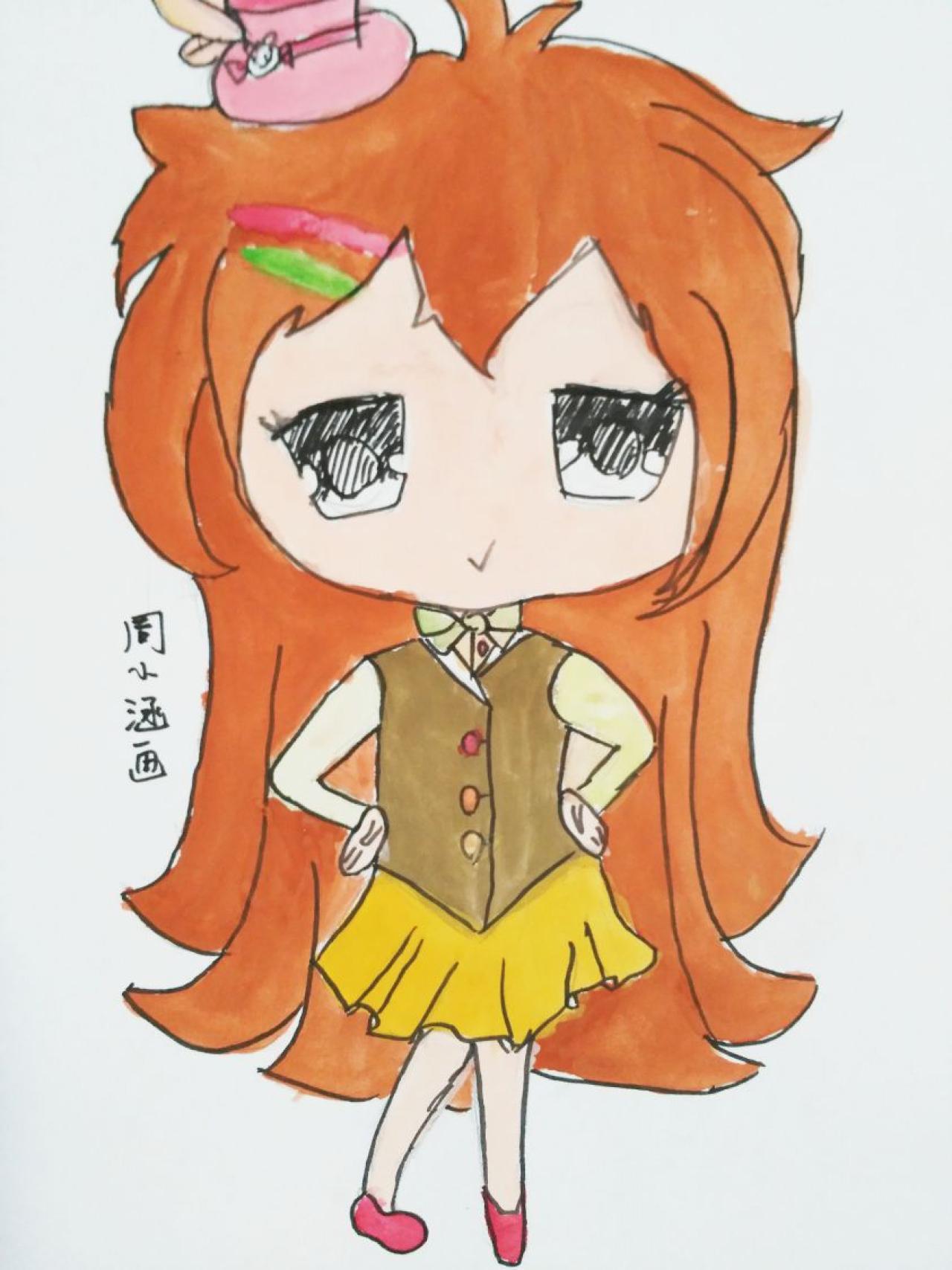 Q版女孩 周小涵画