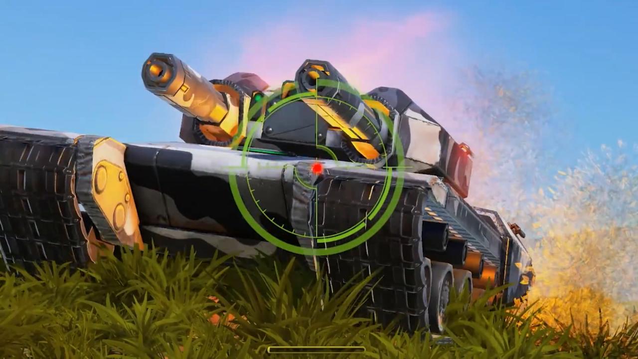 Unity新3D坦克正在被镭射炮瞄准的离子炮