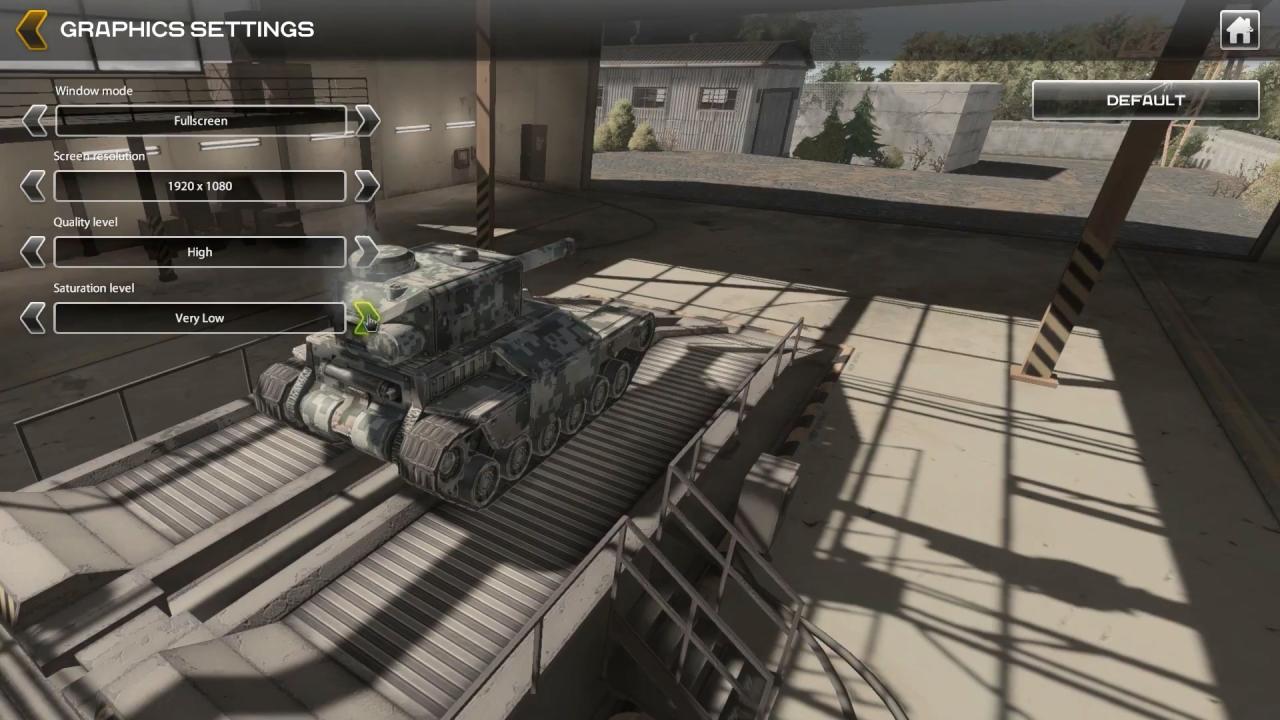 Unity新3D坦克游戏内的图形设置界面