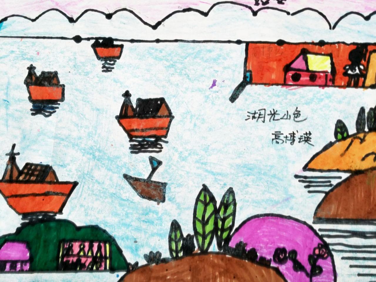 湖光山色 高博瑛画