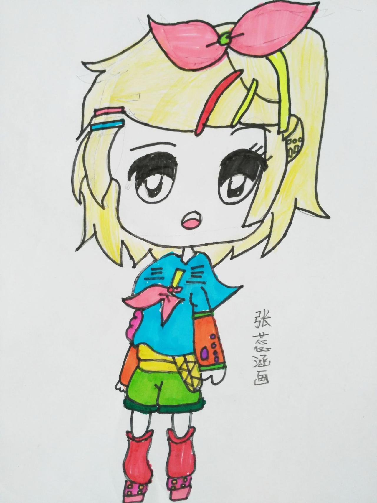 镜音铃 张蕊涵画